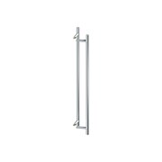 DELTANA 48in Back to Back Round Offset Door Pulls Satin Stainless Steel Finish SSPORBB48U32D